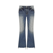 LAN ARCHIVE 0077 Frayline Bootcut Denim - Blue