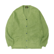 Houston Japan UNIVERD72 Mohair Touch Cardican Green 22326
