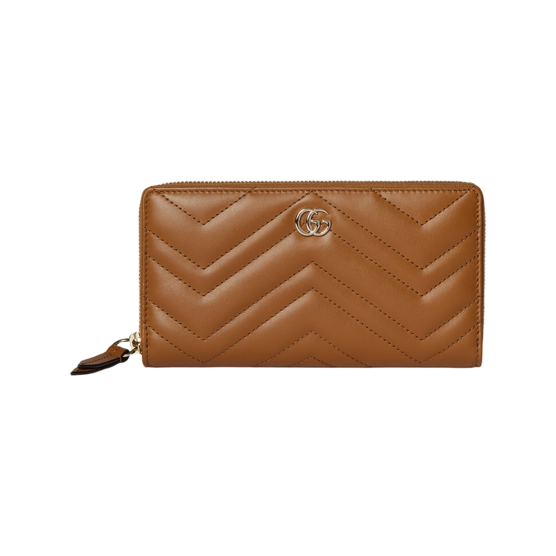 구찌 GG 마몽 집 어라운드 월렛 브라운(Gucci GG Marmont Zip Around Wallet Brown) - 1