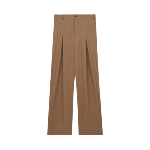H526Y04WHX-2140 Loewe Cotton Low Crotch Trousers Beige