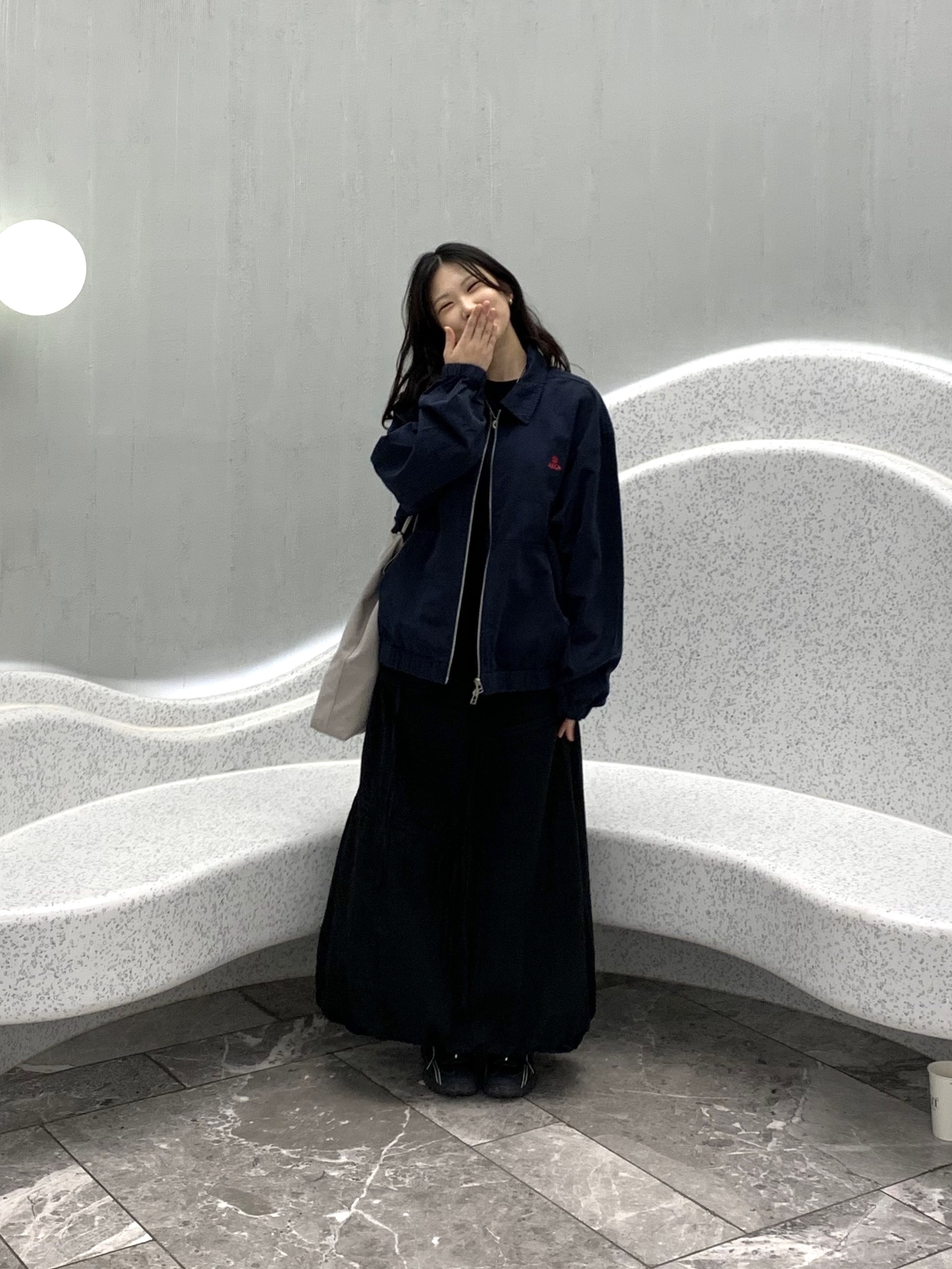 Fila Echappe MS Black 착용 스타일