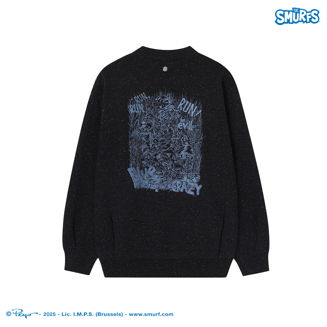 송지오옴므 하이드 앤 식 크루넥 네프 니트 블랙(SONGZIO HOMME Hide And Seek Crewneck Nep Knit Black) - 2