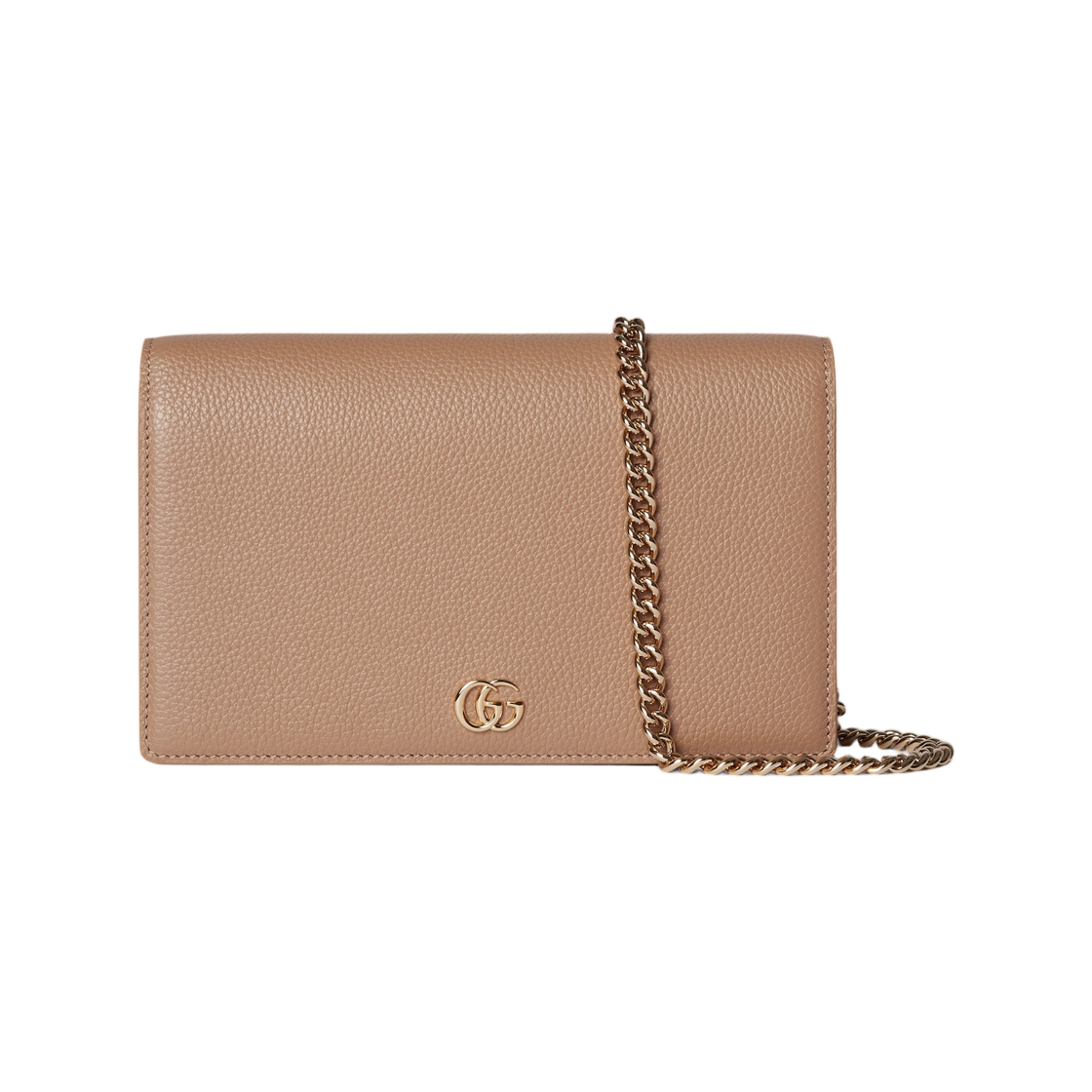 497985-AAE5F-2843 Gucci GG Marmont Wallet On Chain Beige Bright Green