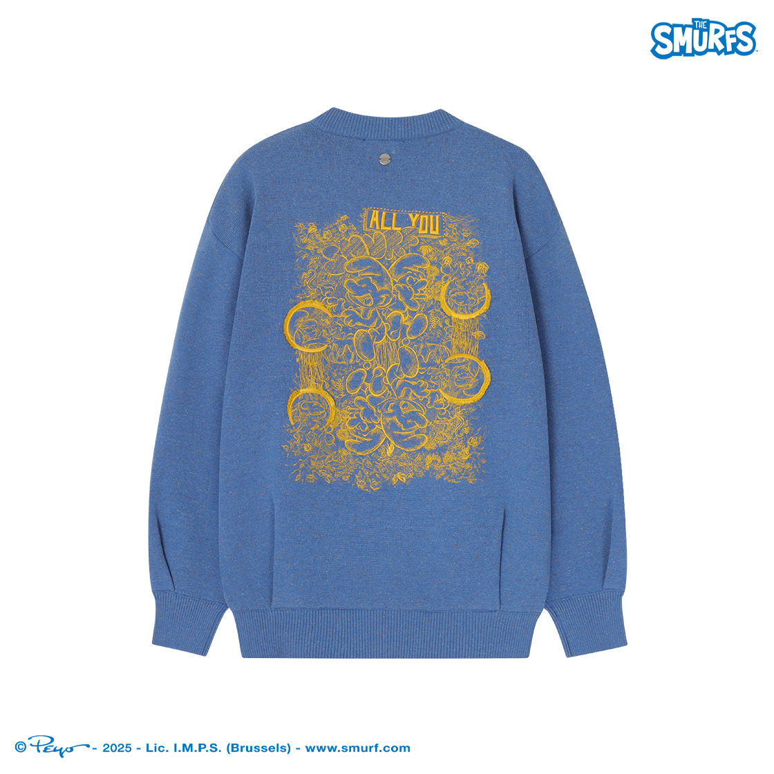 송지오옴므 스머프 리플렉션 크루넥 네프 니트 블루(SONGZIO HOMME Smurf Reflection Crewneck Nep Knit Blue) - 2