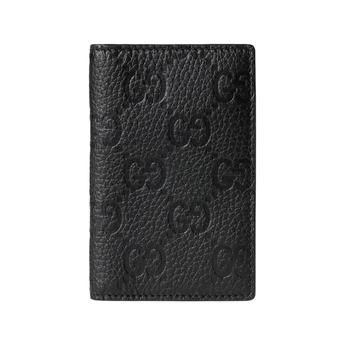 835011-AAE1T-1000 Gucci Imprint Long Card Case Black