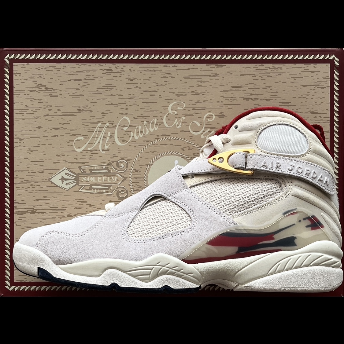 Jordan 8 x SoleFly Retro SP Mi Casa es Su Casa 착용 스타일 - 3