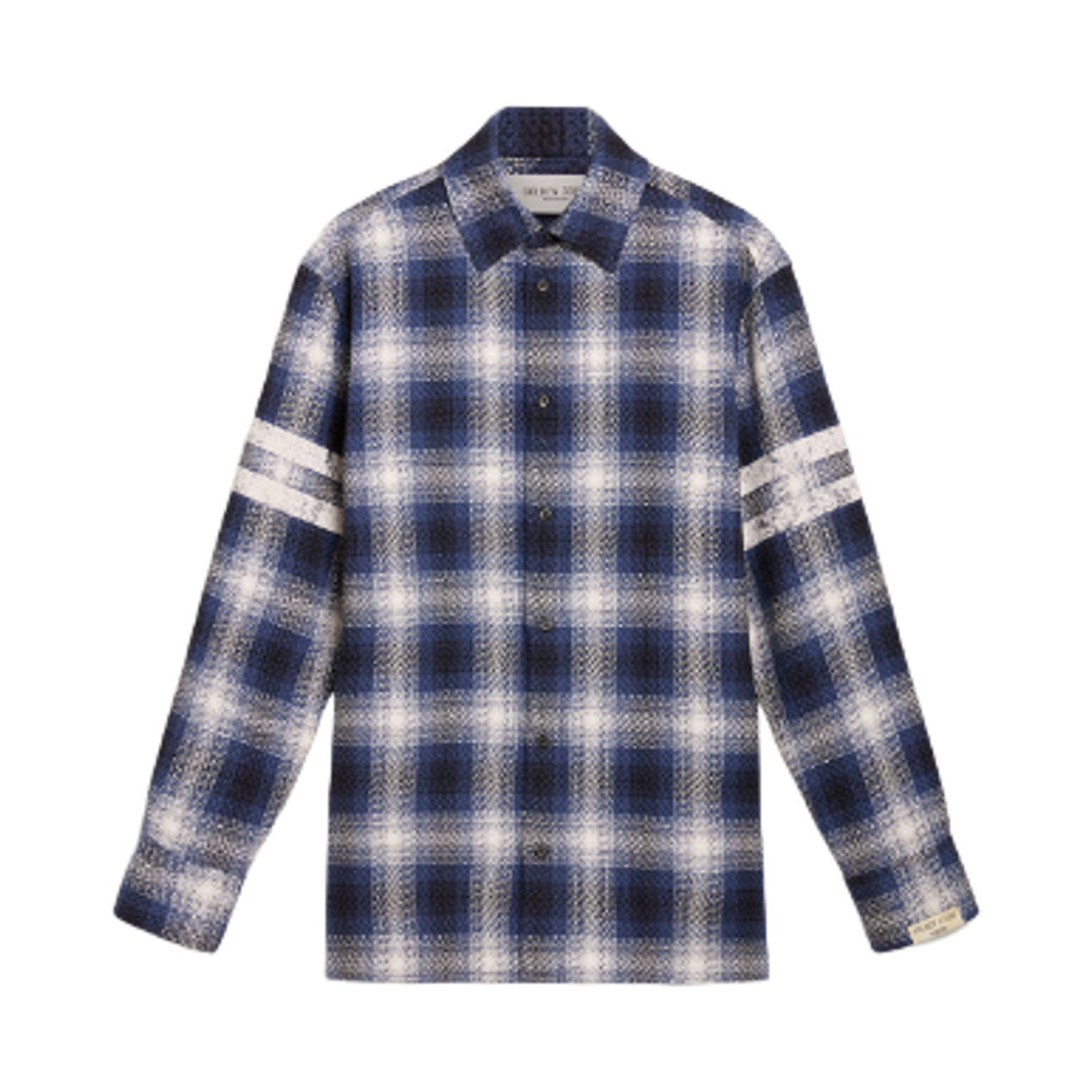 골든구스 백 프린트 3D 체크 셔츠 블루(Golden Goose Back Print 3D Check Shirt Blue)