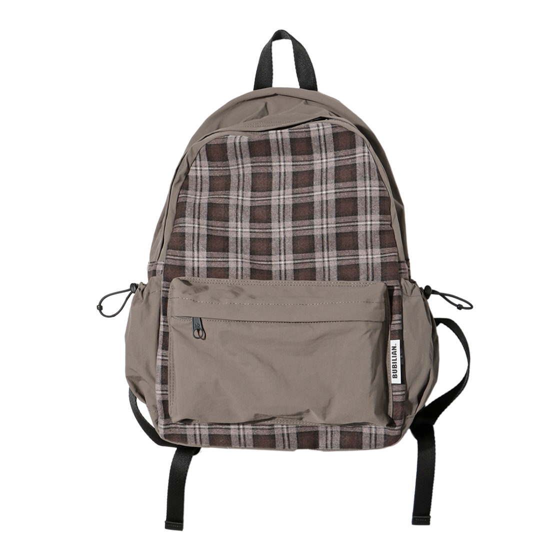 버빌리안 체크린 백팩 브라운(Bubilian Checklyn Backpack Brown)