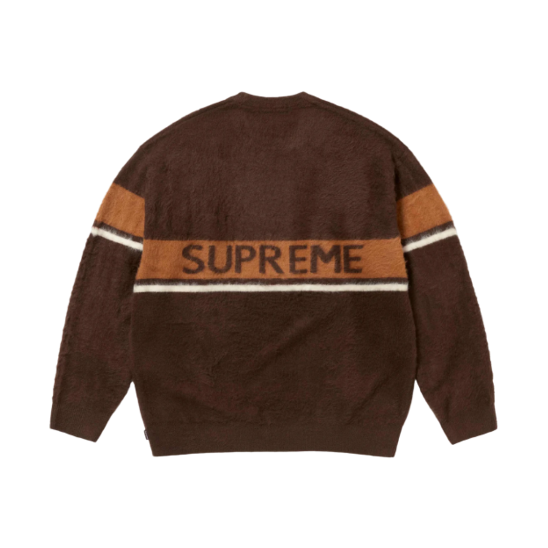 슈프림 브러쉬드 스트라이프 스웨터 다크 브라운 - 25FW(Supreme Brushed Stripe Sweater Dark Brown - 25FW) - 2