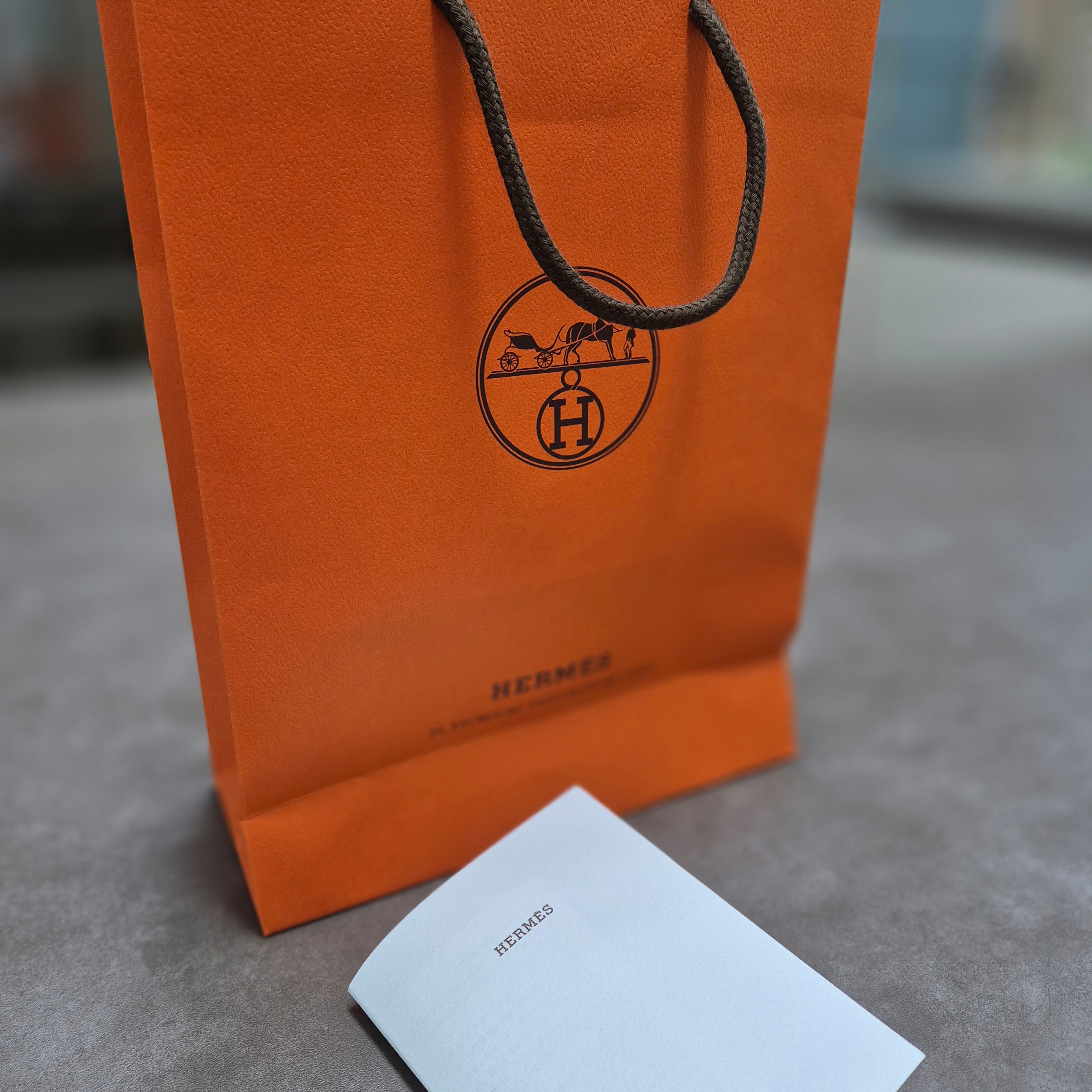 Hermes Silk'In Compact Wallet Epsom & Gold Jaune Citron Celeste 착용 스타일 - 5