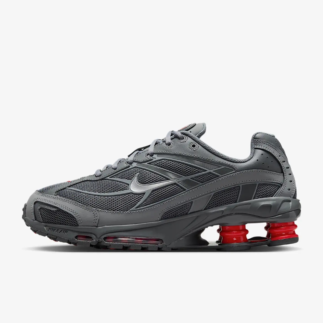 Nike Shox Ride 2 Light Graphite Anthracite, Nike x Supreme Shox Ride 2 SP White 착용 스타일 - 7