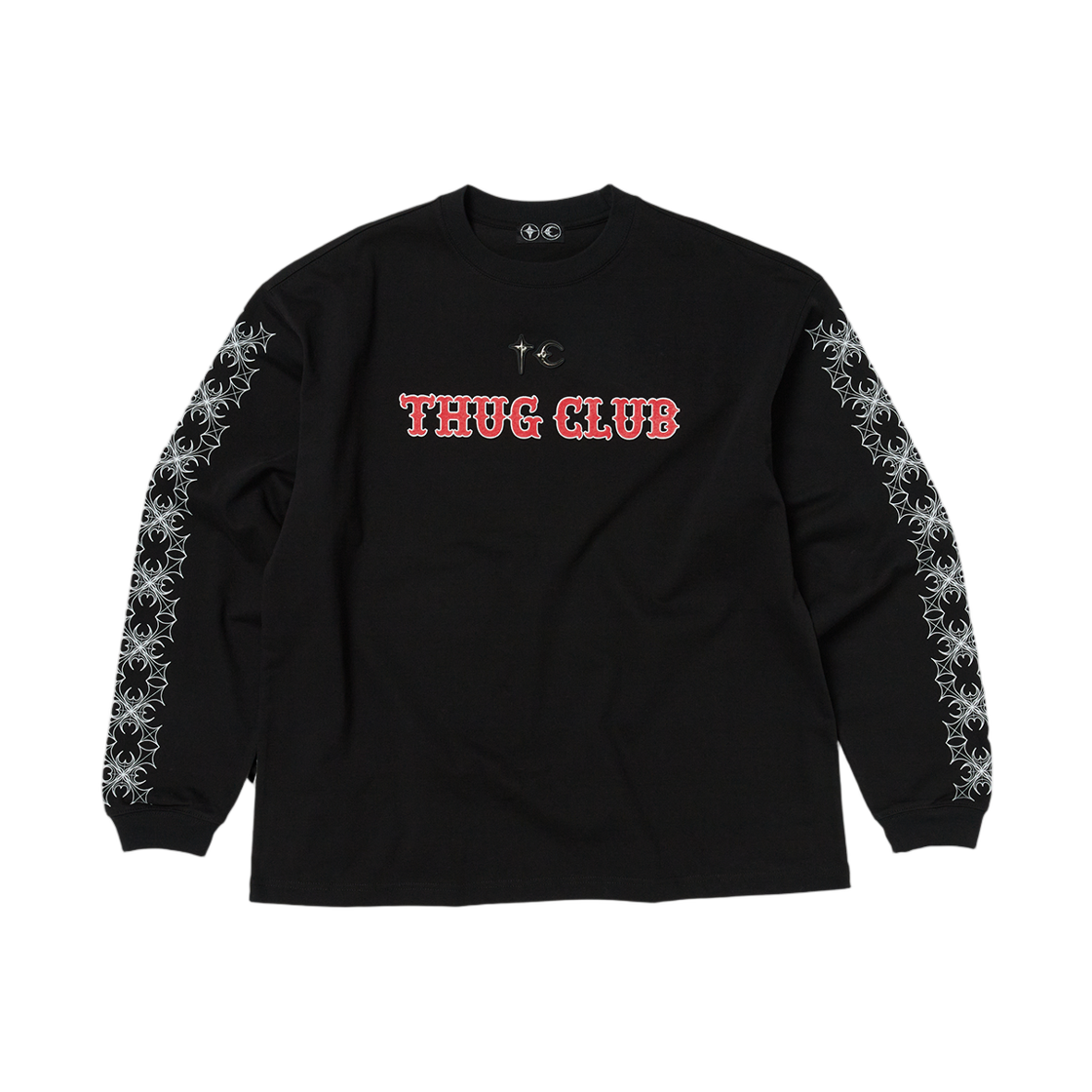 떠그 클럽 TC 패턴 롱 슬리브 블랙(Thug Club TC Pattern Long Sleeve Black)