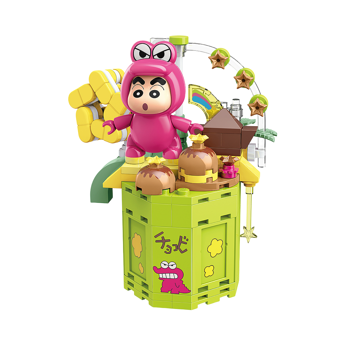 큐만 짱구 블럭 피규어 음식 시리즈 짱구의 초코비(Qman Crayon Shin chan Block Figure Food Series Crayon Shin chan's Choco Bee)