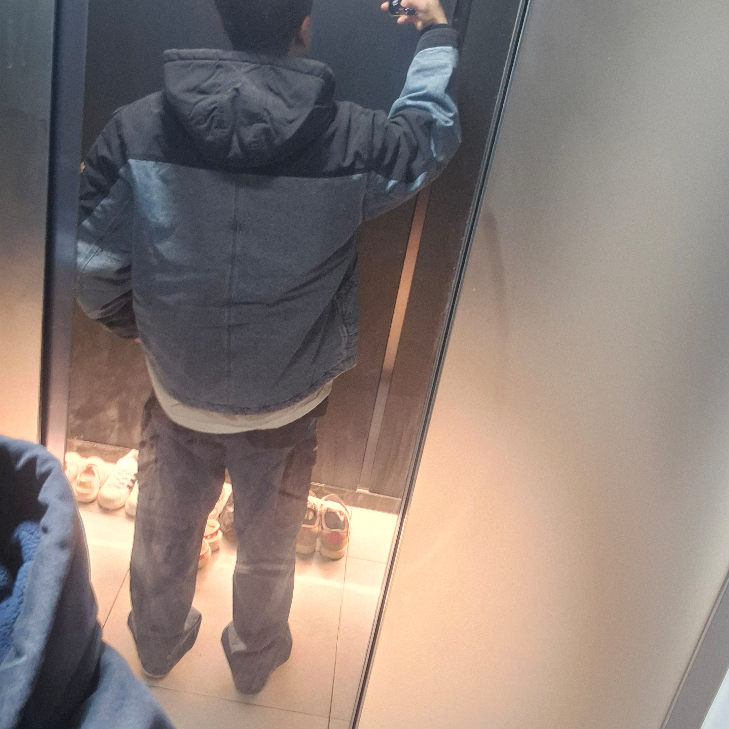 Supreme x Dickies Cordura Hooded Work Jacket Denim - 25FW 착용 스타일 - 7