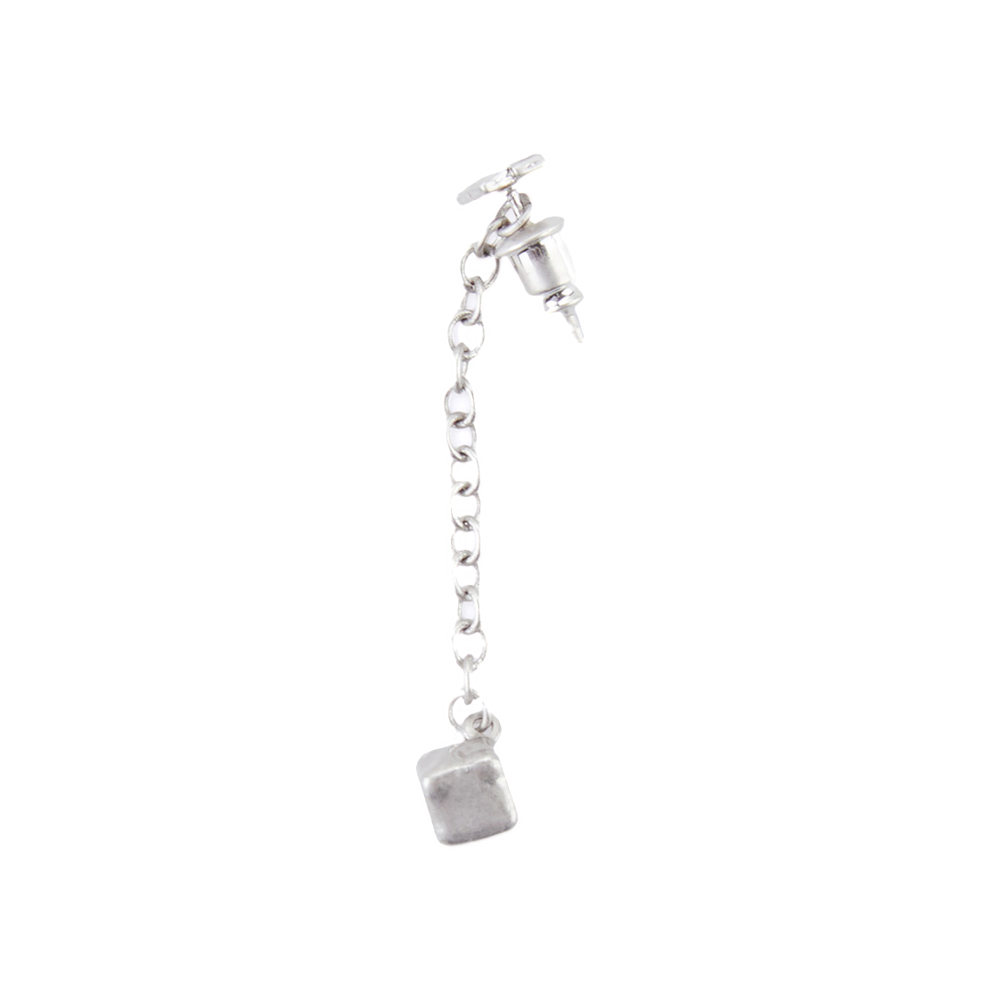 BLASSER01SVF Ader Error Cube Earring Silver