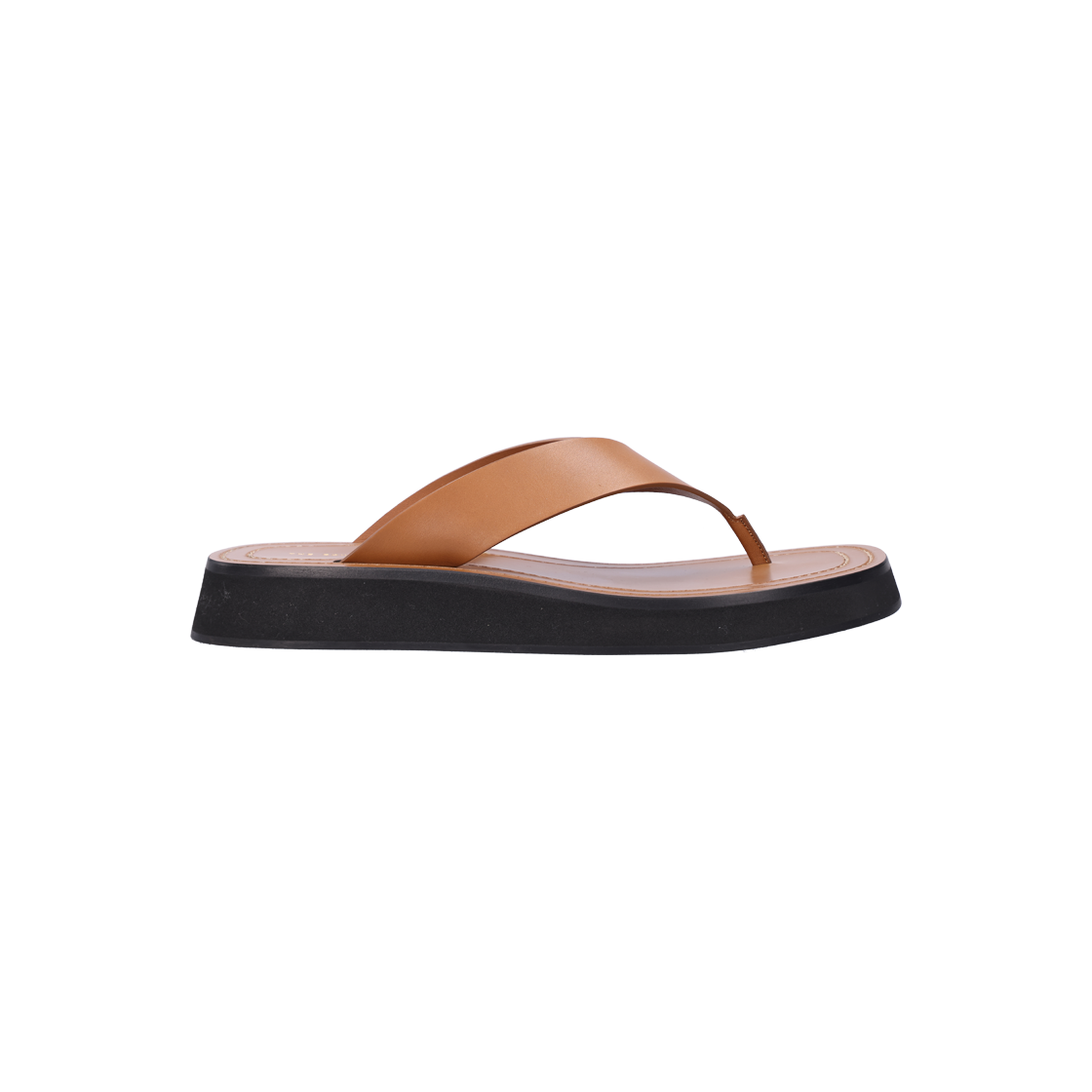 ITOB54TGRK36 The Row Ginza Sandals, Calfskin Camel, Size 38