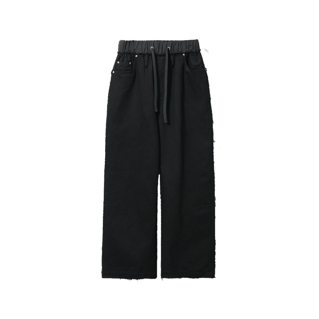 코드 스플릿 사이드 릴렉스드 듀얼 팬츠 블랙(Cord Split Side Relaxed Dual Pants Black)