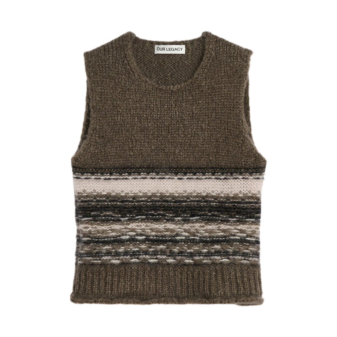 (W) 아워레가시 플리저 탱크 블러 페어 아일((W) Our Legacy Pleaser Tank Blur Fair Isle)