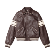 Stussy x Wales Bonner Leather Varsity Brown