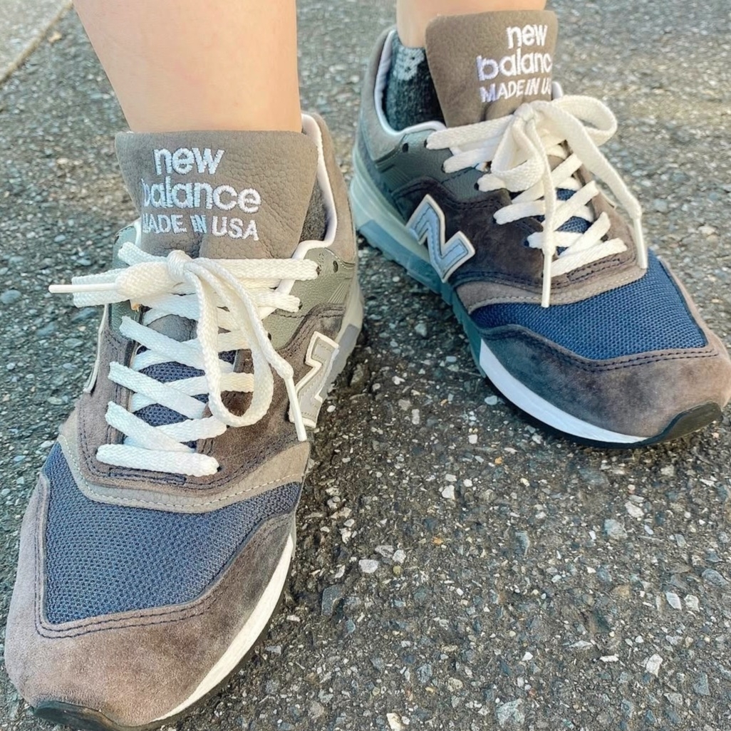 New Balance 997 Made in USA Navy Grey 착용 스타일