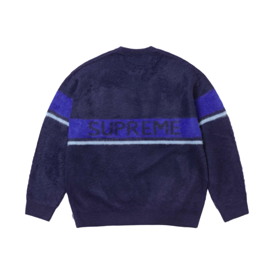 슈프림 브러쉬드 스트라이프 스웨터 네이비 - 25FW(Supreme Brushed Stripe Sweater Navy - 25FW) - 2