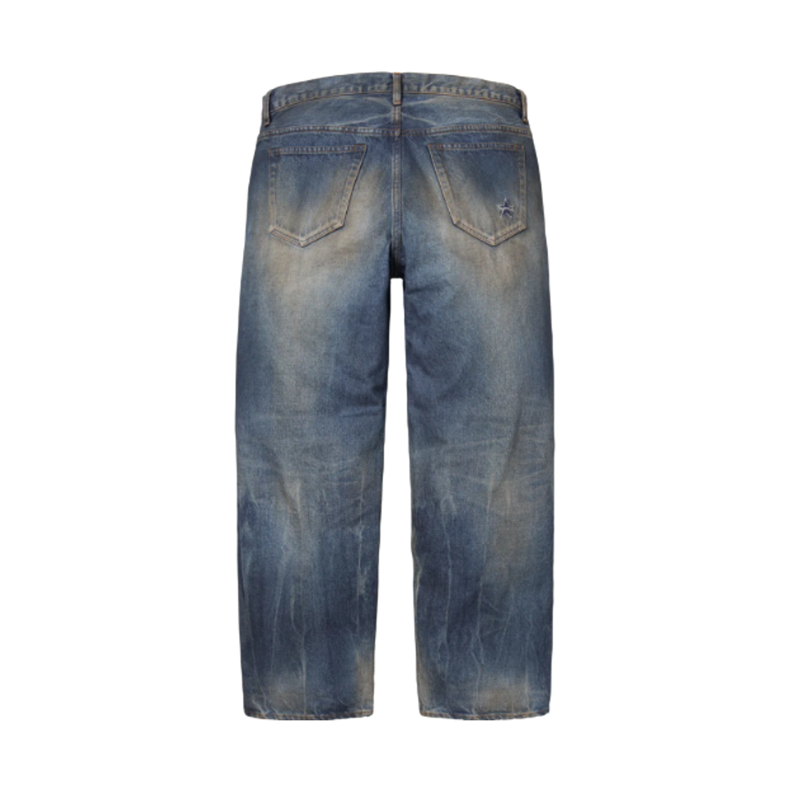 슈프림 디스트레스드 루즈 핏 셀비지 진 워시드 인디고 - 25FW(Supreme Distressed Loose Fit Selvedge Jean Washed Indigo - 25FW) - 2