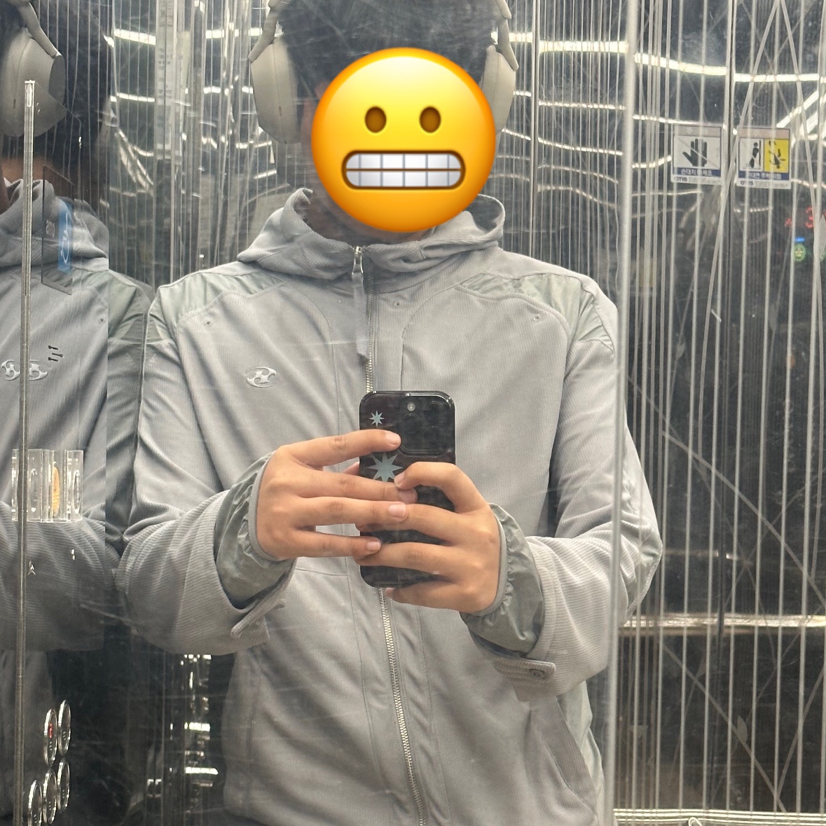 Sansan Gear Dual-Shade Jacket Grey - 25SS 착용 스타일 - 1