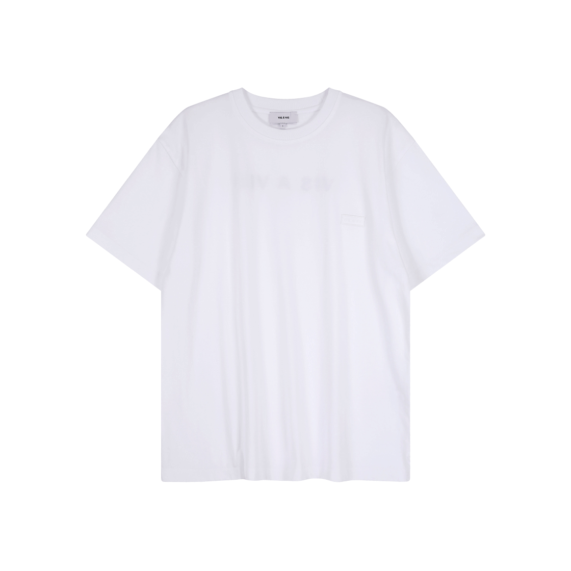 262-2402-10 VIS A VIS Logo Patch Tee Shirt White