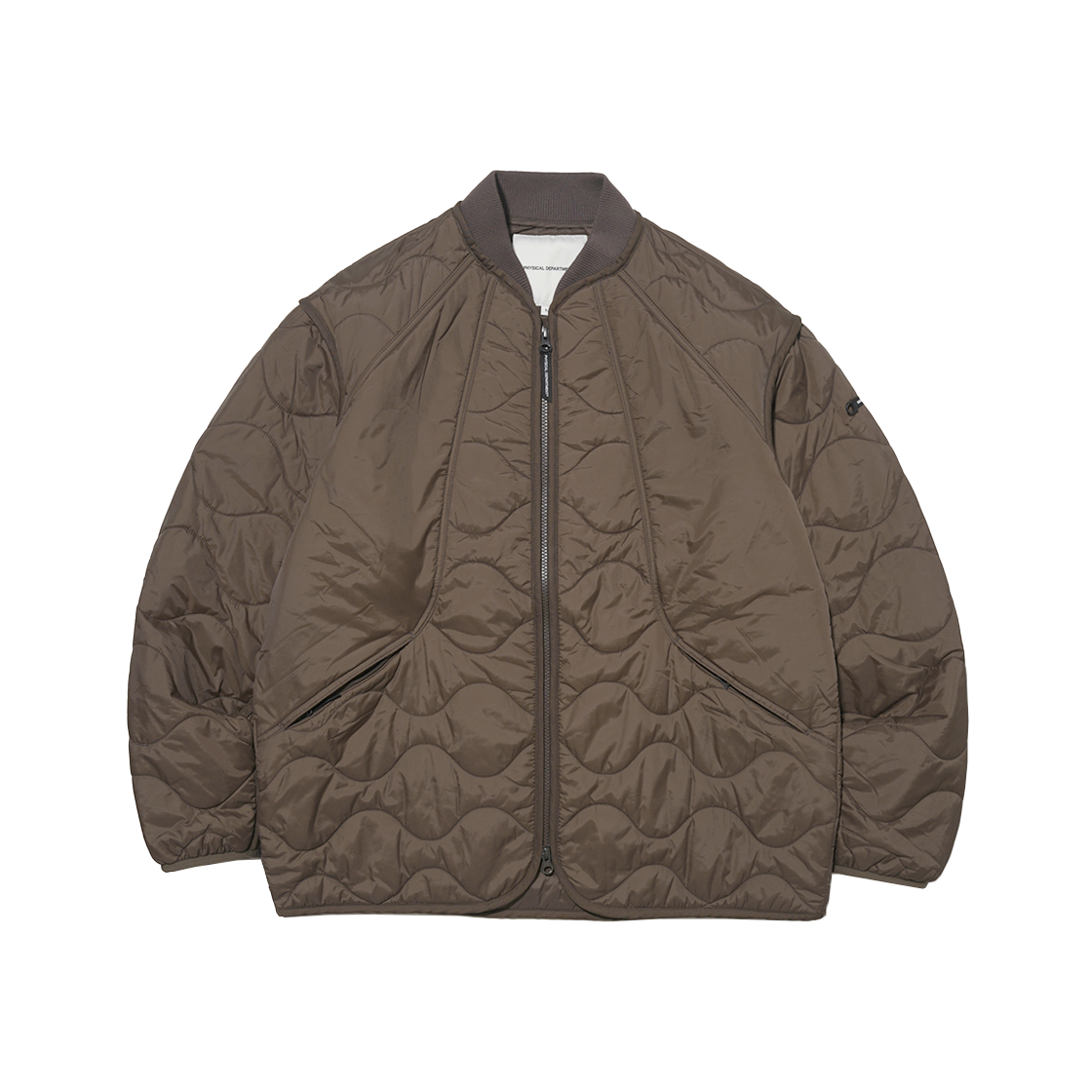 피지컬 디파트먼트 나일론 필드 퀄팅 자켓 브라운(Phyps Dept Nylon Field Quilted Jacket Brown)