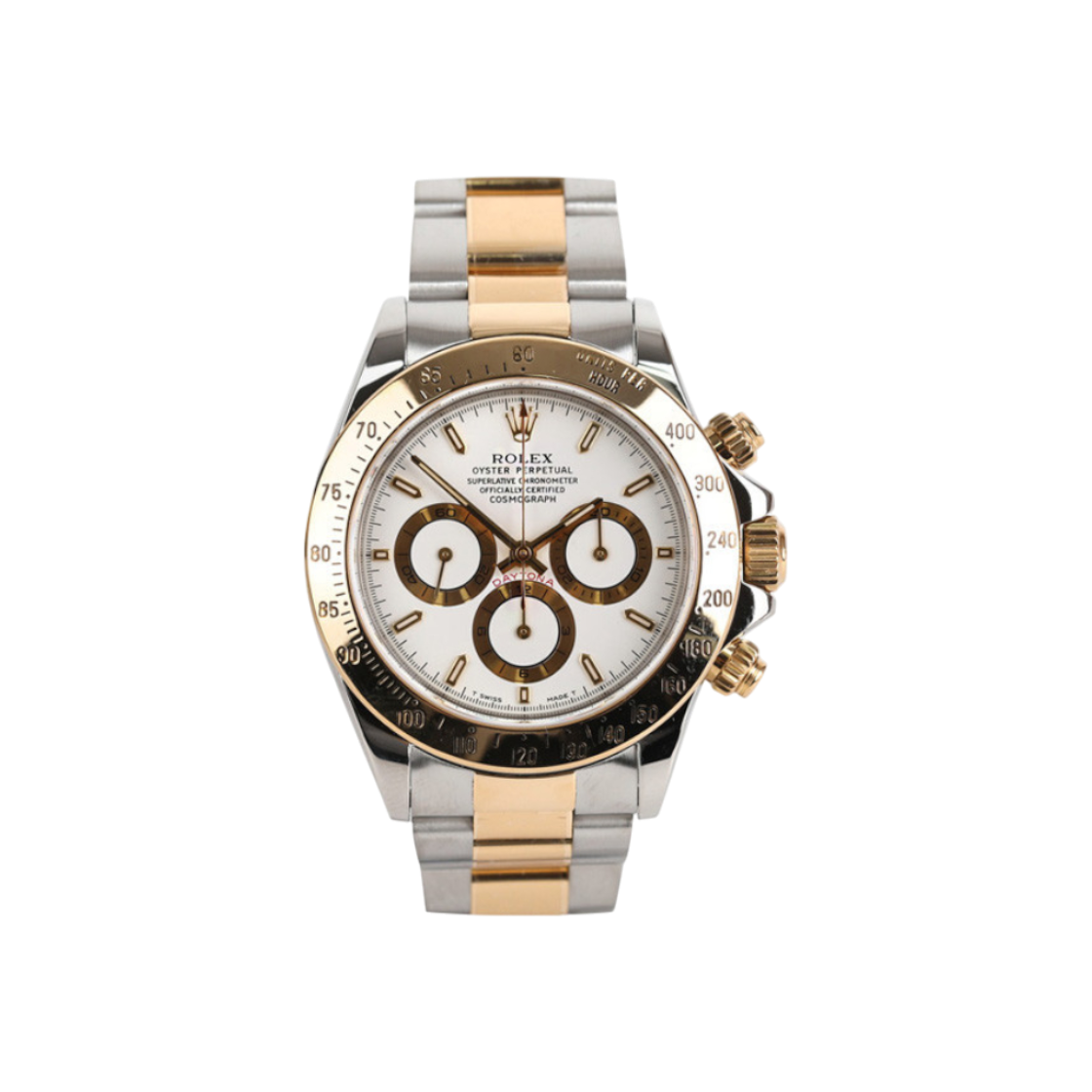 롤렉스 16523 데이토나 콤비 화이트 제니스무브 엘프리메로 40mm(Rolex Daytona 16523 White Zenith Movement 40mm)