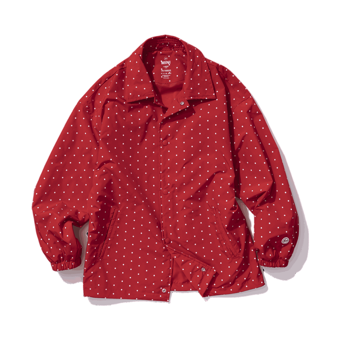 (키즈) 프라그먼트 미니 도트 코치 자켓 레드((Kids) Frgmt Mini Dot Coach Jacket Red)