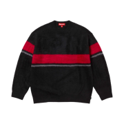 Supreme Brushed Stripe Sweater Black - 25FW