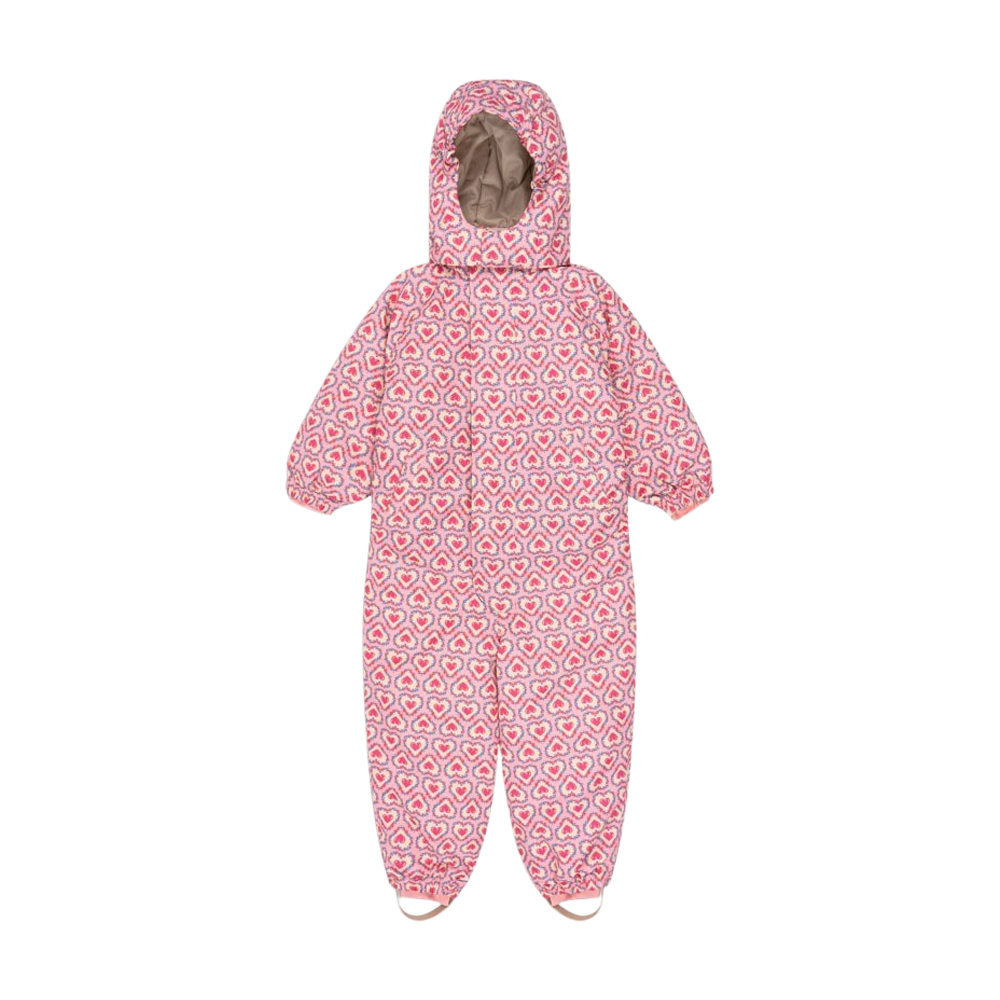 콩제슬래드 노르 스노우수트 하트(Konges Sløjd Nohr Snowsuit Print Felice Rose)