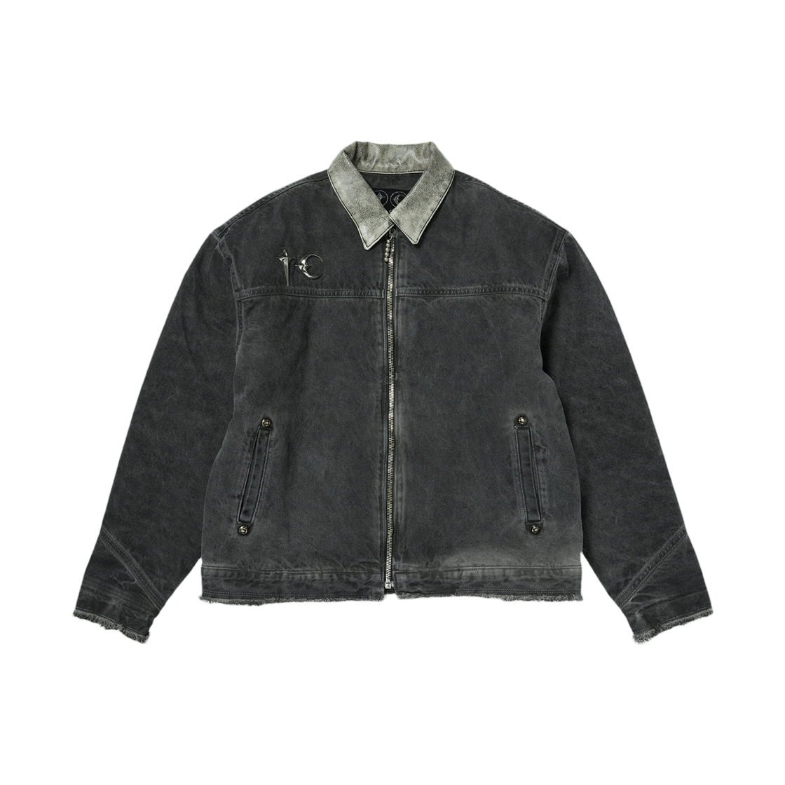 - Thug Club TC Washed Work Jacket Charcoal