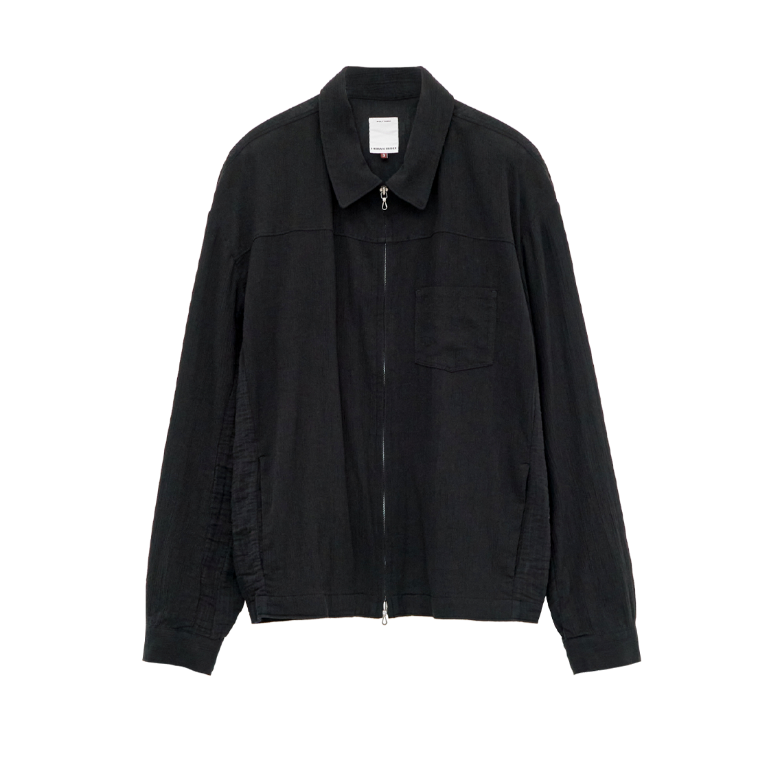 HM5LSH8011B0 Polyteru Human Index Human Zip Jacket Black