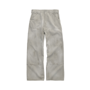Polyteru Hard Washed Double Knee Pants Light Gray