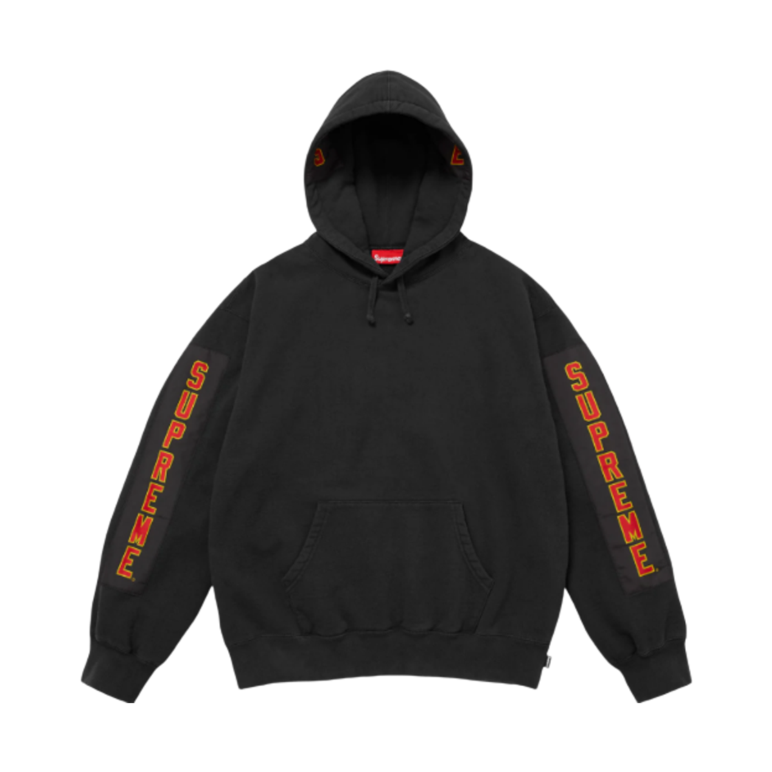 슈프림 우븐 패치스 후드 스웨트셔츠 블랙 - 25FW
