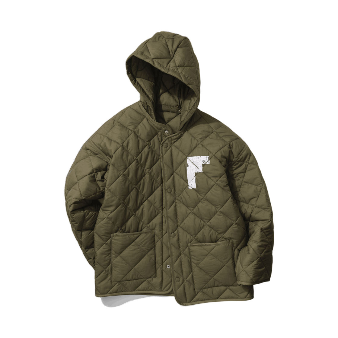 (키즈) 프라그먼트 미니 픽셀 로고 라이너 자켓 카키((Kids) Frgmt Mini Pixel Logo Liner Jacket Khaki)