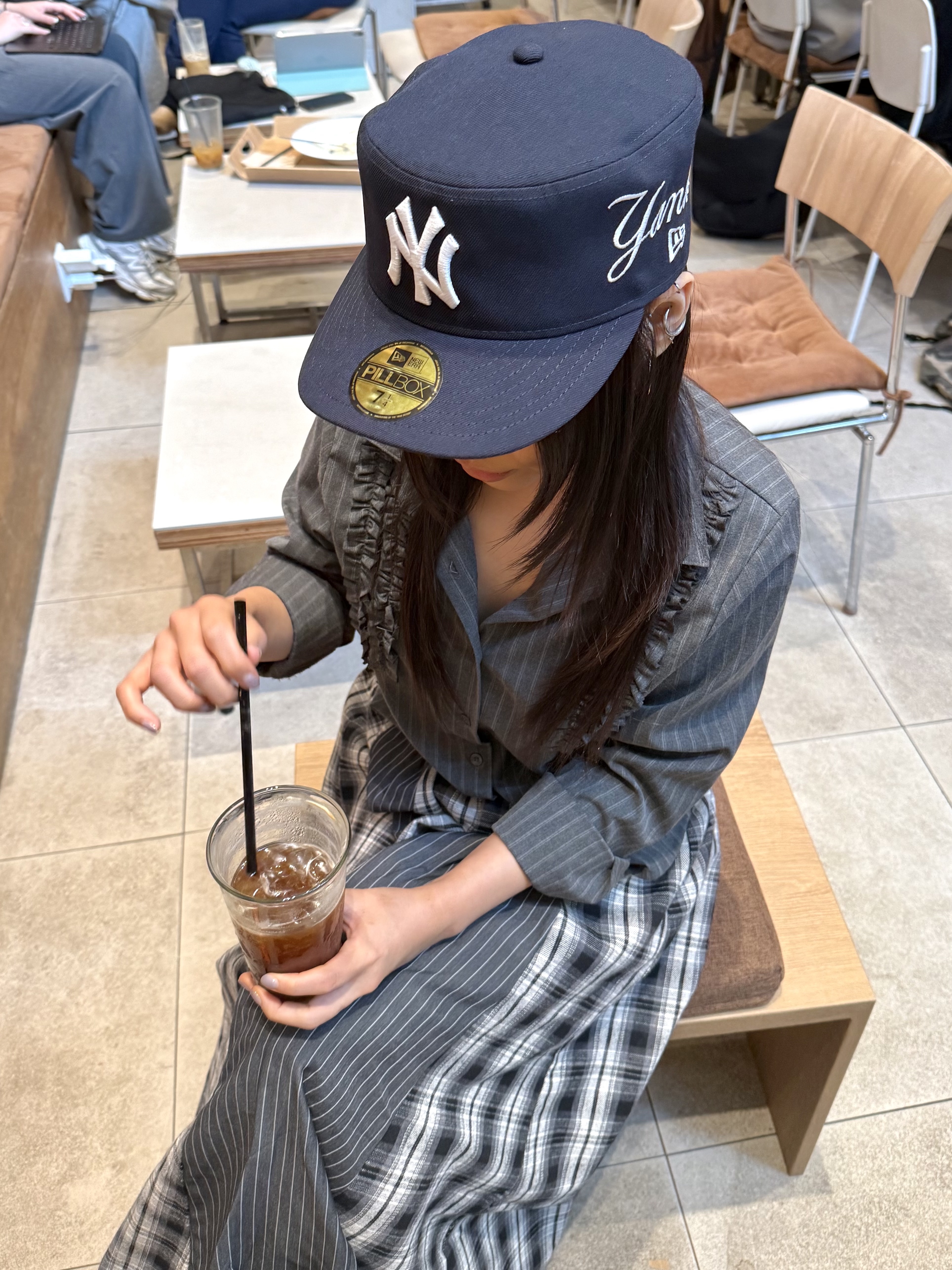 New Era MLB New York Yankees Pillbox Series Ball Cap Navy, Supreme Camera Bag + Mini Pouch Snow Camo - 25SS 착용 스타일 - 1