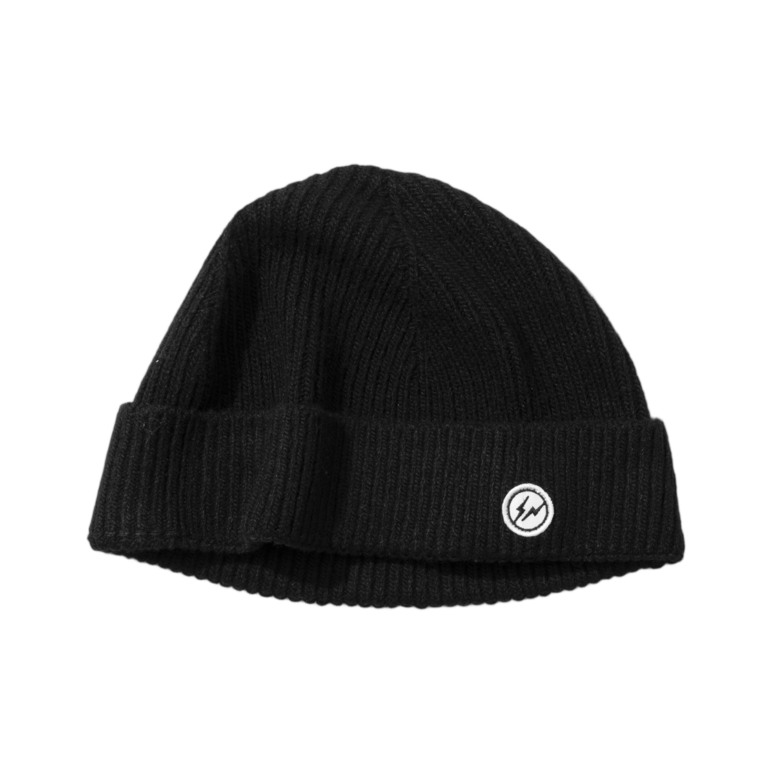 (키즈) 프라그먼트 미니 미니 로고 비니 블랙((Kids) Frgmt Mini Mini Logo Beanie Black)