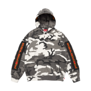 Supreme Woven Patches Hooded Sweatshirt Snow Camo - 25FW