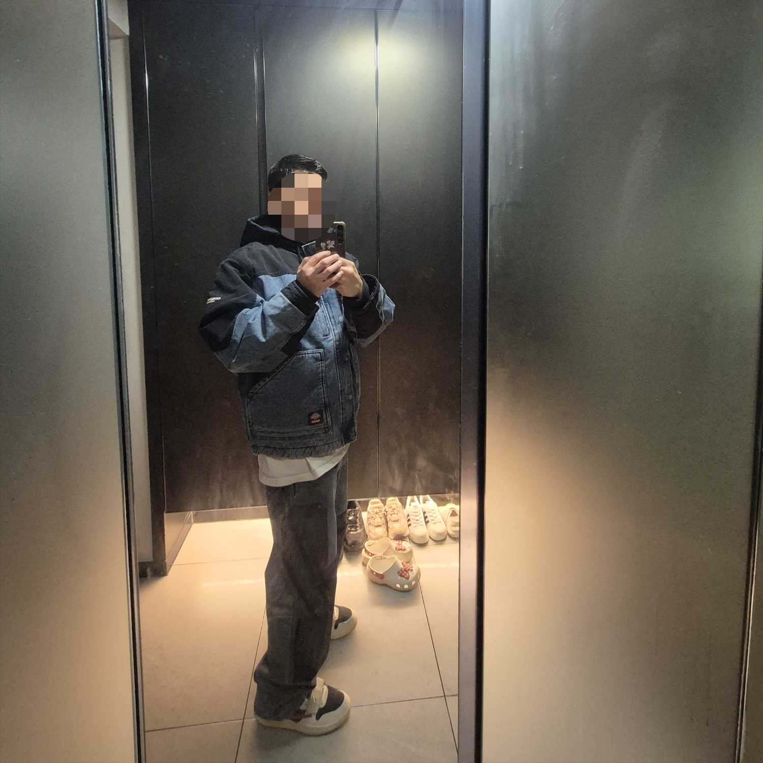 Supreme x Dickies Cordura Hooded Work Jacket Denim - 25FW 착용 스타일 - 2