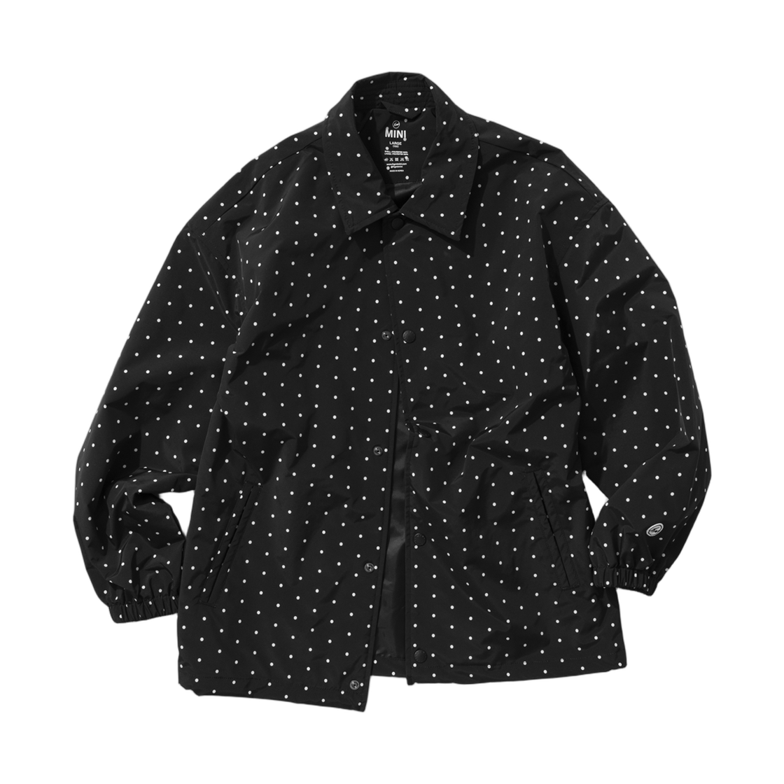 (키즈) 프라그먼트 미니 도트 코치 자켓 블랙((Kids) Frgmt Mini Dot Coach Jacket Black)