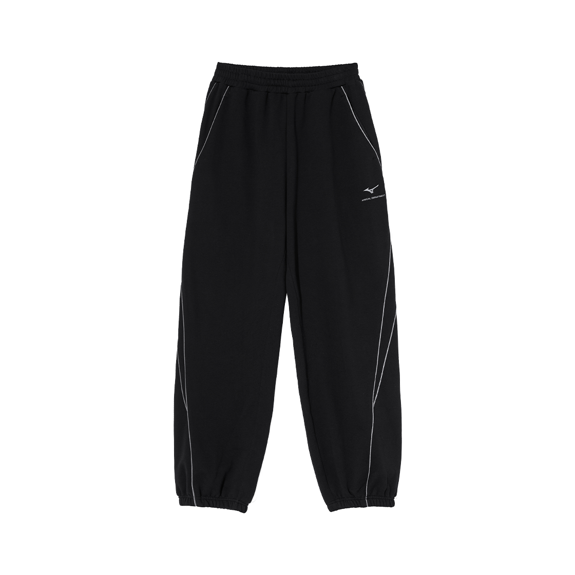 피뎁트 X 미즈노 파이핑 스웻팬츠 블랙([Phyps Dept X Mizuno] Piping Sweat Pants Black)