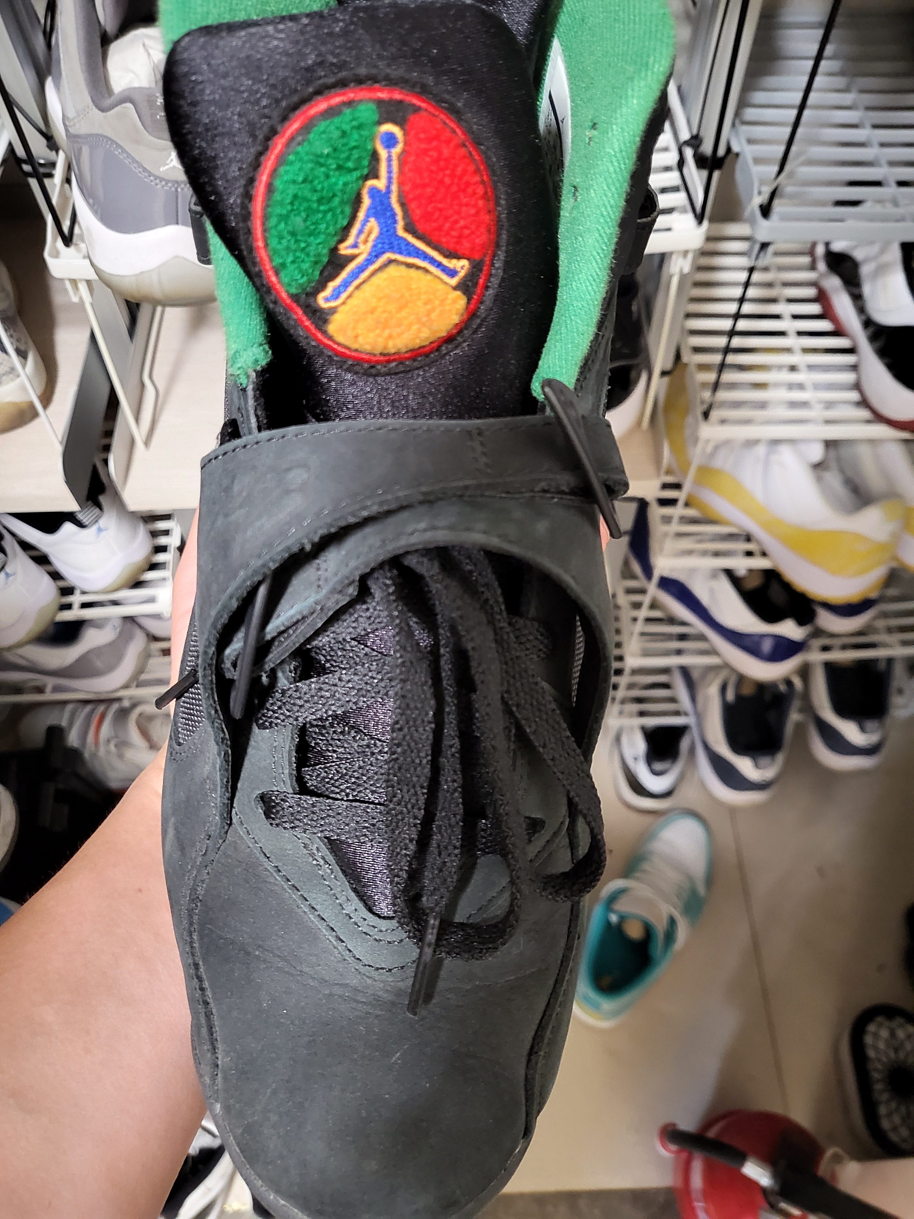 Jordan 8 Retro Tinker Air Raid 착용 스타일 - 2
