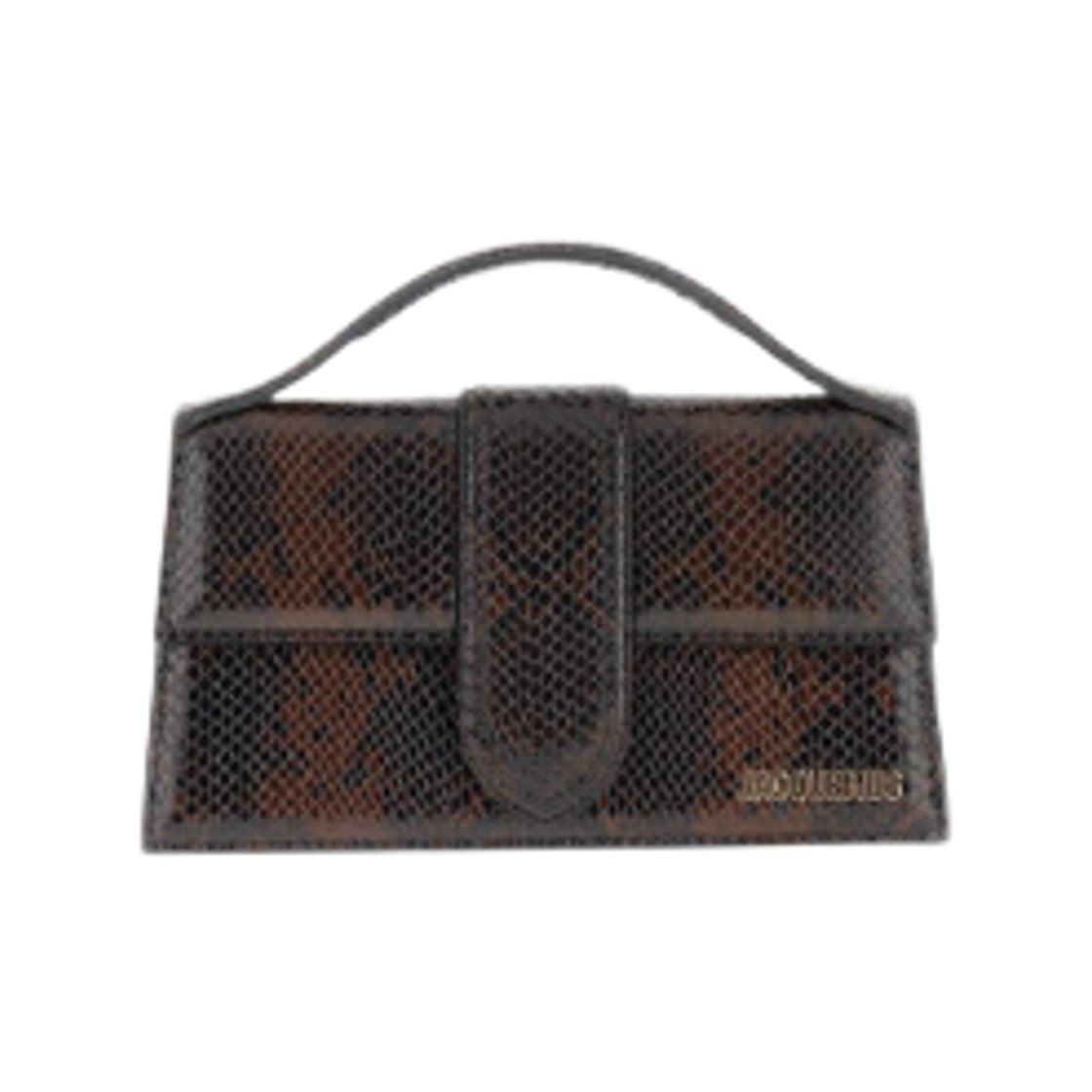 BAW00007AC0-5A01-880 Jacquemus Large Bambino Flap Bag Dark Brown