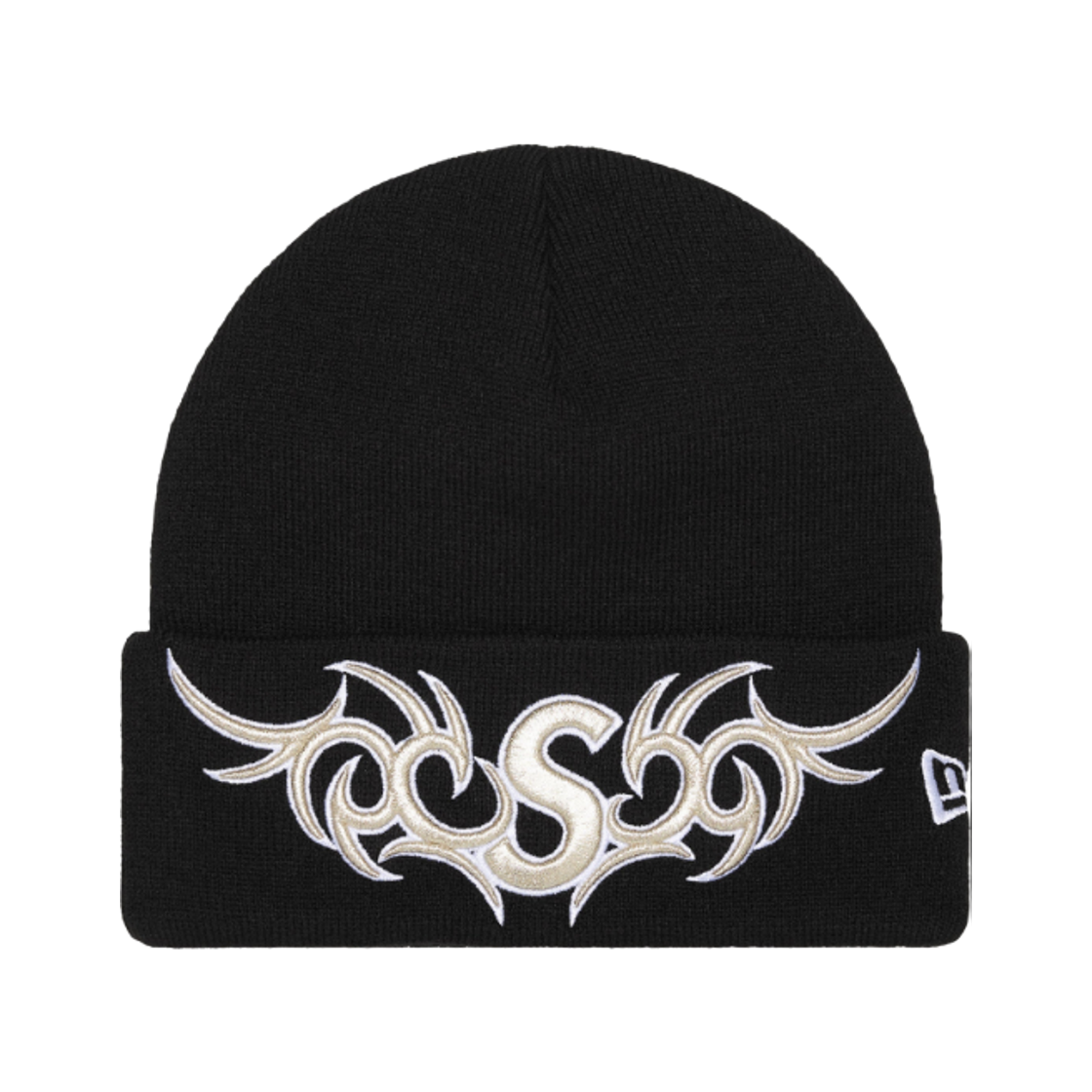 슈프림 뉴에라 트라이벌 S 로고 비니 블랙 - 25FW