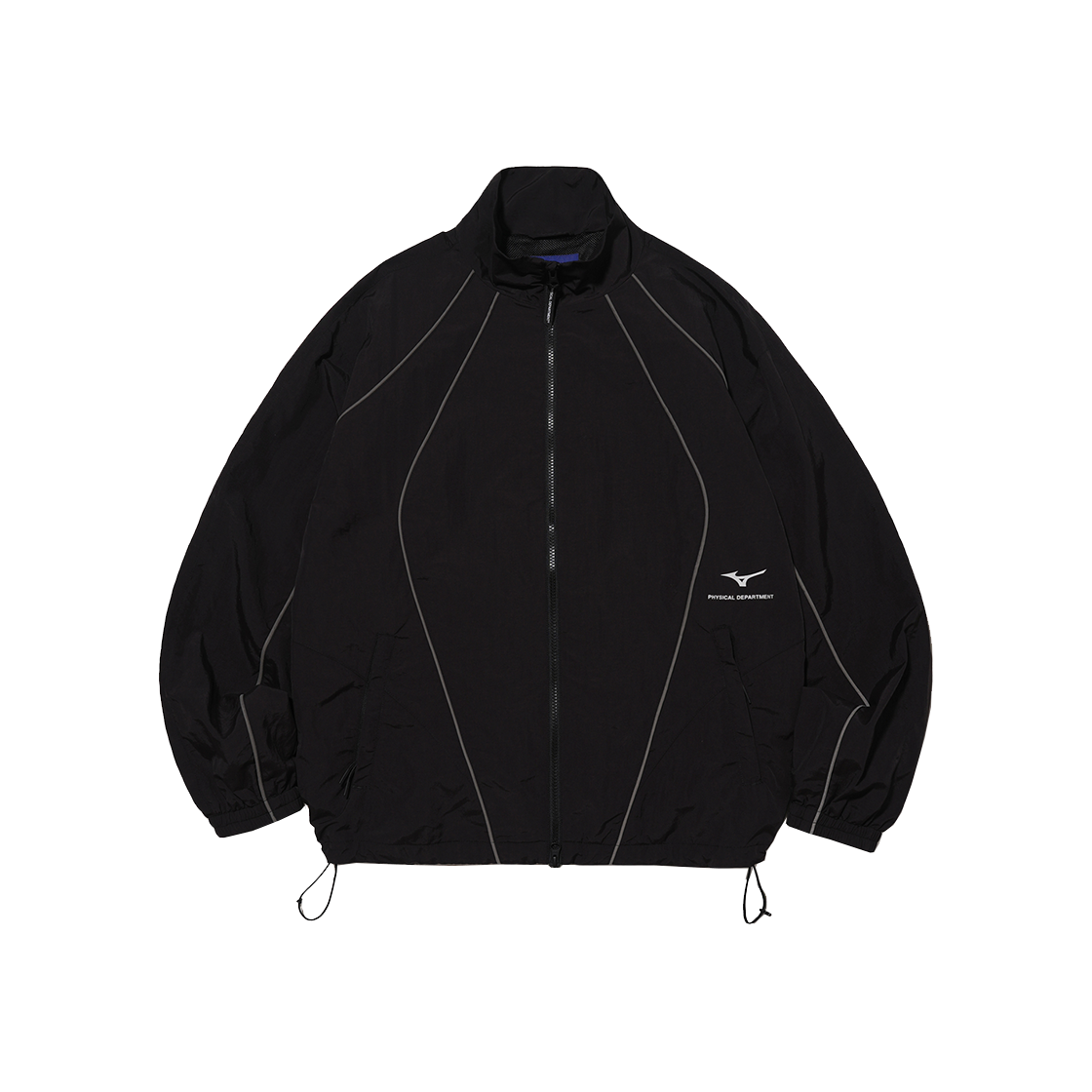 피뎁트 X 미즈노 2WAY 파이핑 트랙자켓 블랙([Phyps Dept X Mizuno] 2WAY Piping Track Jacket Black)