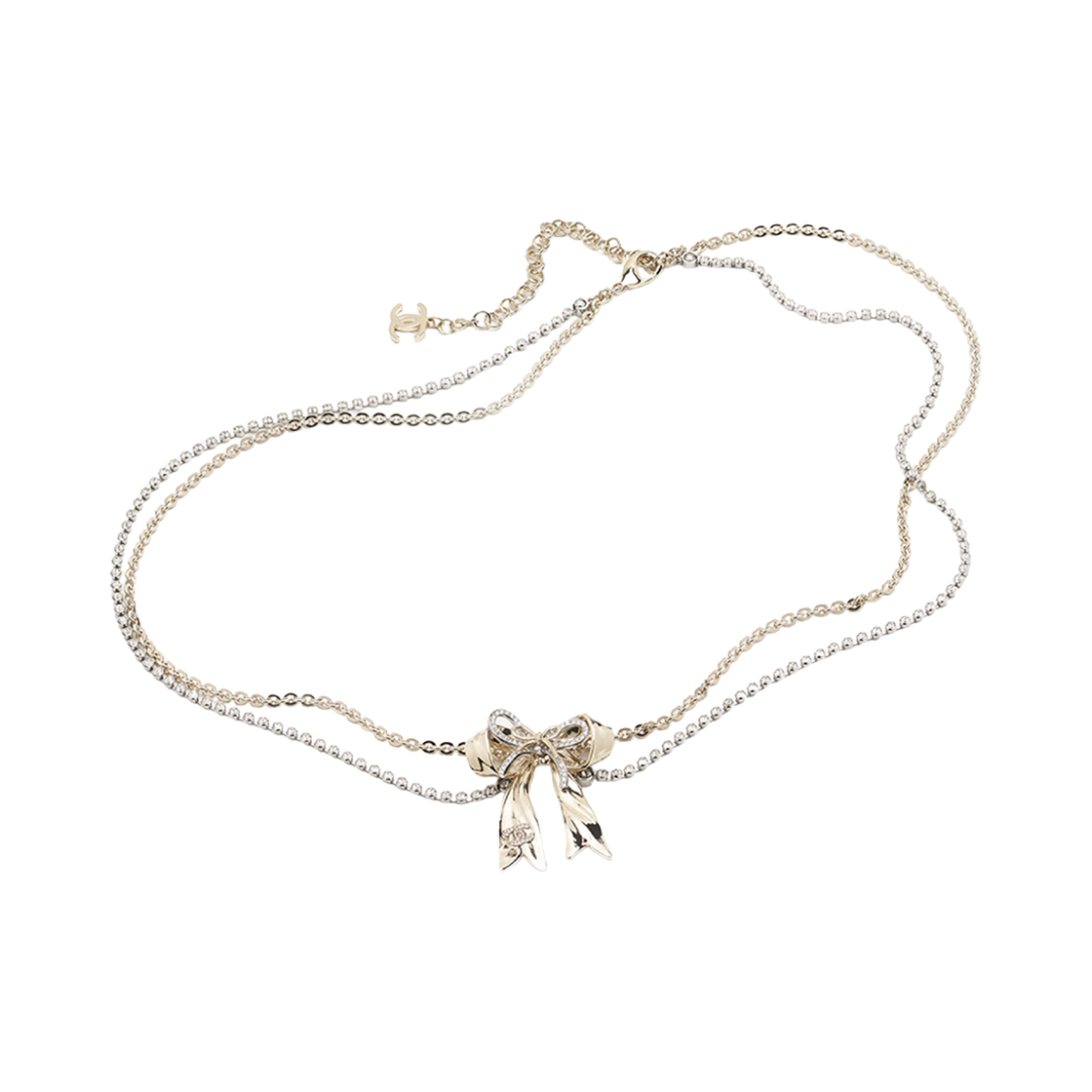 샤넬 체인 벨트 메탈 스트라스 & 실버 골드 크리스탈(Chanel Chain Belt Metal Strass & Silver Gold Crystal) - 1