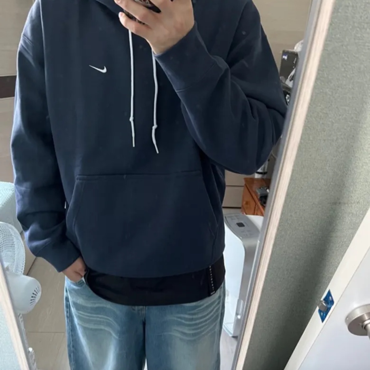 Nike NRG Solo Swoosh Full Zip Hoodie Black - Asia 착용 스타일